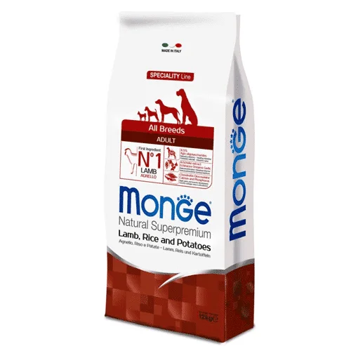Monge All Breeds Adult Agnello Riso e Patate 12 kg | AlanDog