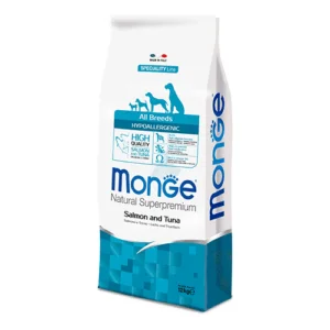 Monge All Breeds Hypoallergenic Salmone e Tonno 12 kg | AlanDog