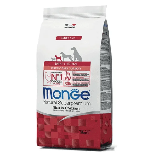 Monge Natural Superpremium Mini Puppy & Junior Pollo | AlanDog