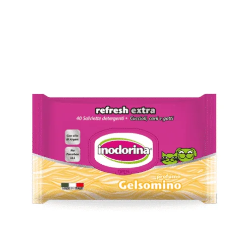 Inodorina Refresh Extra 40 salviette Gelsomino - Foto 2 | AlanDog