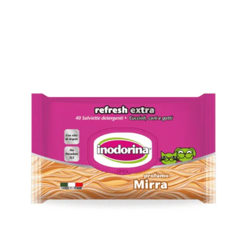 Inodorina Refresh Extra 40 salviette Mirra - Foto 2 | AlanDog