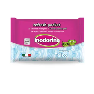 Inodorina Refresh Pocket 15 Salviette Talco | AlanDog