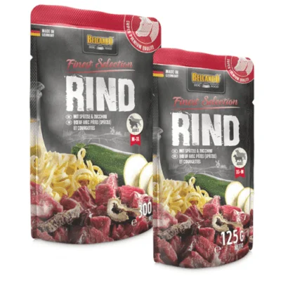 Belcando Manzo con Spatzle e Zucchine Bustine - Belcando Dog Food | AlanDog