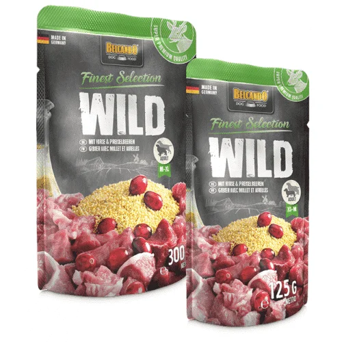 Belcando Selvaggina con Miglio e Mirtilli Rossi Bustine - Belcando Dog Food | AlanDog