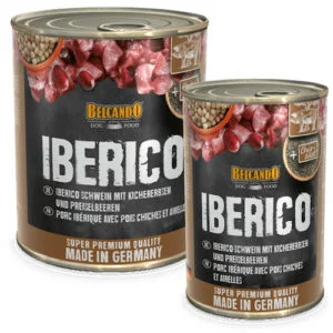 Belcando Maiale Iberico con Ceci e Mirtilli Rossi Scatolette - Belcando Dog Food | AlanDog