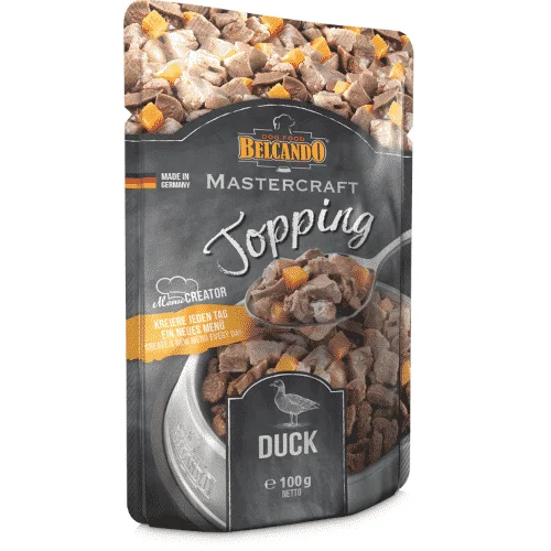 Belcando Mastercraft Topping Anatra e Patate Dolci Bustine 12 x 100gr 2 belcando_mastercraft_topping_anatra_patate_dolci_100gr
