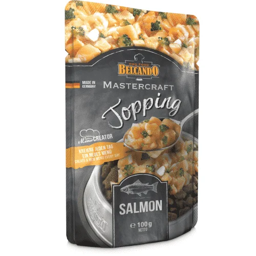Belcando Mastercraft Topping Salmone con Broccoli Bustine 12 x 100gr 2 Belcando Mastercraft Topping Salmone con Broccoli Bustine 12 x 100gr - Belcando Dog Food - Foto 1 | AlanDog