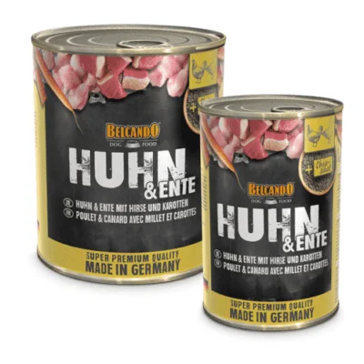 Belcando Pollo e Anatra con Miglio e Carote Scatolette - Belcando Dog Food | AlanDog