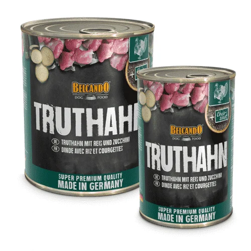 Belcando Tacchino con Riso e Zucchine Scatolette - Belcando Dog Food | AlanDog