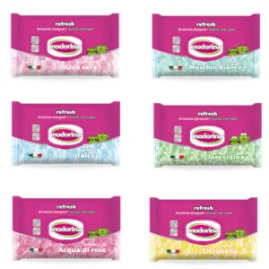 Inodorina Refresh 40 Salviette Igienizzanti Clorexidina