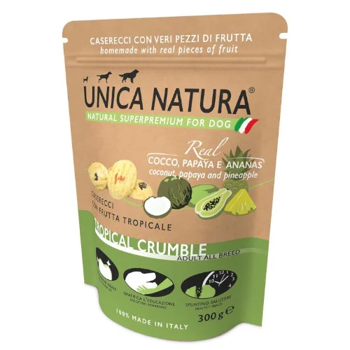 Unica Natura Snack Tropical Crumble – Cocco, Papaya e Ananas - Gheda pet food | AlanDog