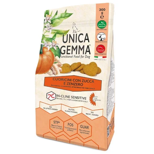 Unica Natura Gemma – Cuoricini con Zucca e Zenzero – Snack Senza Glutine - Gheda pet food | AlanDog