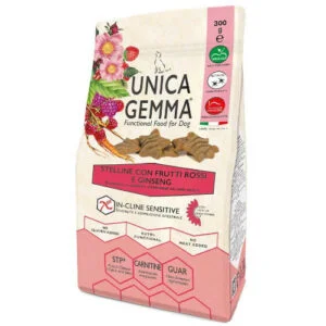 Unica Natura Gemma – Stelline con Frutti Rossi e Ginseng – Snack Senza Glutine - Gheda pet food | AlanDog