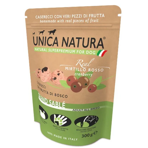 Unica Natura Snack Grand Sablé – Caserecci con veri pezzi di Frutta - Gheda pet food | AlanDog