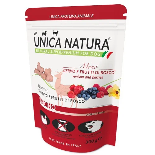 Unica Natura Snack Ossicino – biscottino con Cervo e Frutti di Bosco - Gheda pet food | AlanDog