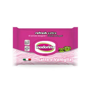 Inodorina Refresh Extra 40 salviette Latte e Vaniglia 3 Inodorina Refresh Extra 40 salviette Latte e Vaniglia - Foto 2 | AlanDog