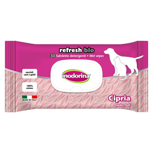 inodorina-salviette-refresh-bio-30-cipria
