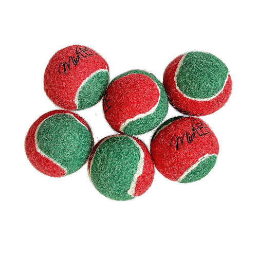 candy cane tennis ball christmas palline