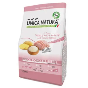 Unica Natura Maiale Riso e Patate UNICO MONO ALL BREED - Gheda pet food | AlanDog