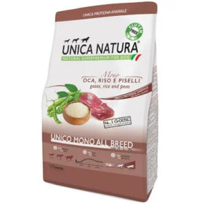 Unica Natura Oca Riso e Piselli UNICO MONO ALL BREED - Gheda pet food | AlanDog
