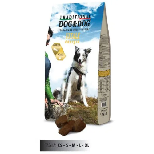 Dog&Dog Traditional Vitale energia pollo 20kg
