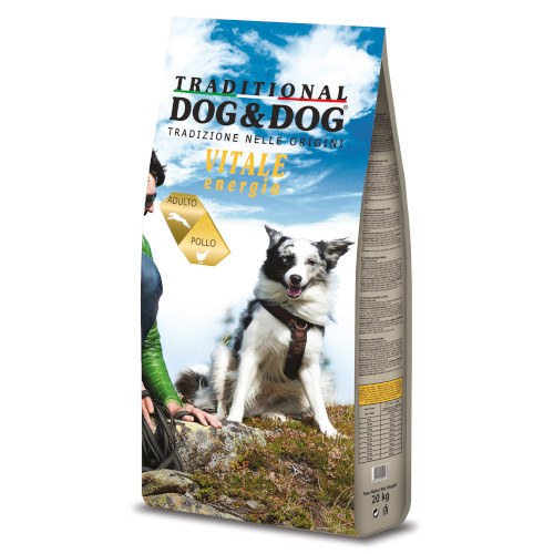 Dog&Dog Traditional Vitale energia pollo 20kg