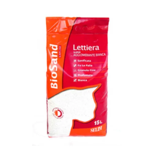 BioSand Lettiera SuperAgglomerante Bianca - Biosand catline -Selim - Foto 3 | AlanDog