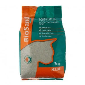 BioSand Lettiera SuperAgglomerante Fine 7.5 Kg - Biosand catline -Selim | AlanDog