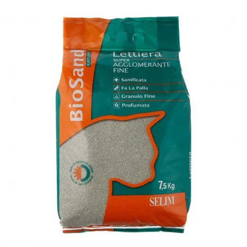 BioSand Lettiera SuperAgglomerante Fine 7.5 Kg