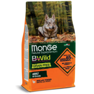 Monge BWild Grain Free All Breeds Anatra e Patate 12 Kg