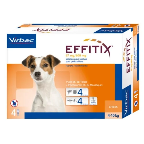 Effitix antipulci e zecche Mini 4-10 kg - Virbac | AlanDog