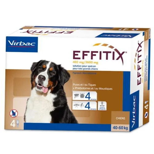 Effitix antipulci e zecche Maxi 40-60 kg - Virbac | AlanDog