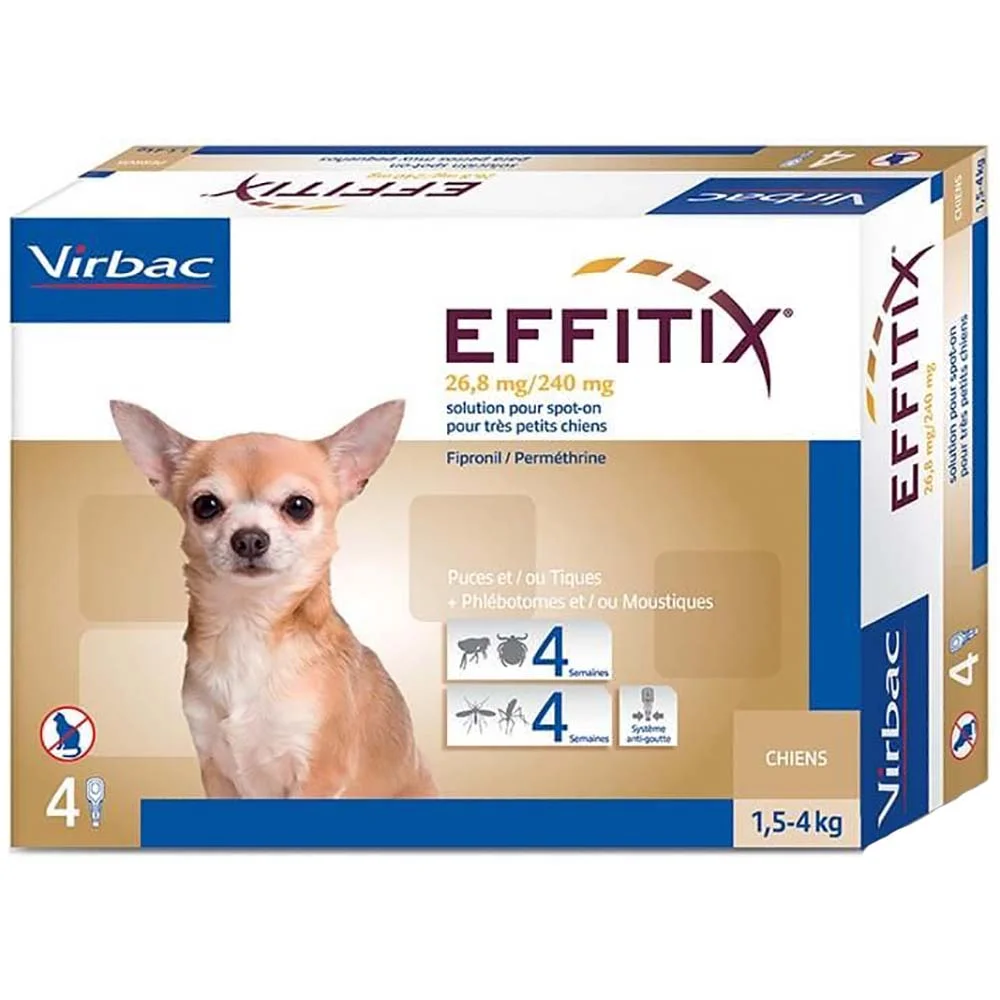 Effitix antipulci e zecche TOY 1-4 kg - Virbac | AlanDog