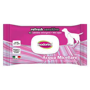 Inodorina Refresh Sensitive 40 salviette Acqua Micellare 3 inodorina salviette sensitive 40 salviette acqua micellare