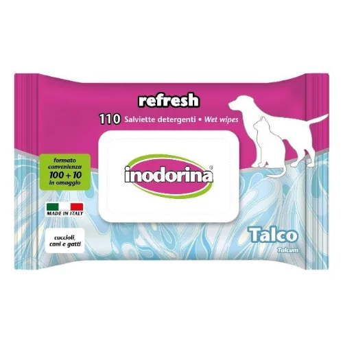 Inodorina Refresh Talco 110 salviette | AlanDog