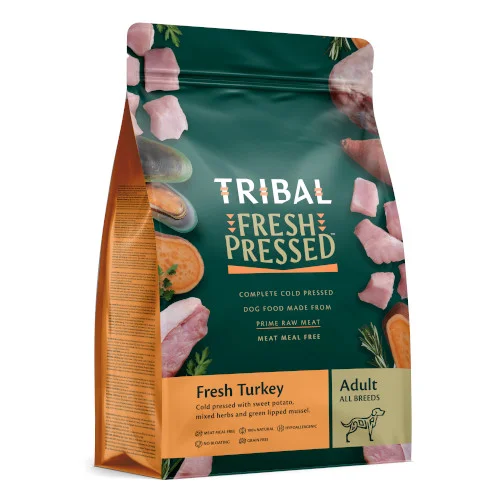 TRIBAL FRESH PRESSED Tacchino per cani Adulti 2, 5 kg | AlanDog