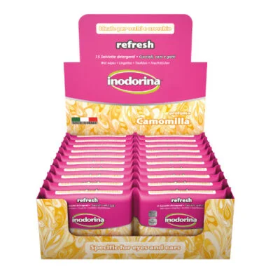 inodorina salviette refresh camomilla occhi e orecchio visual