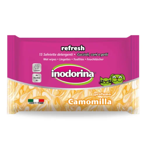 inodorina-salviette-refresh-camomilla-occhi-e-orecchio Inodorina Refresh Camomilla 15 salviette | AlanDog