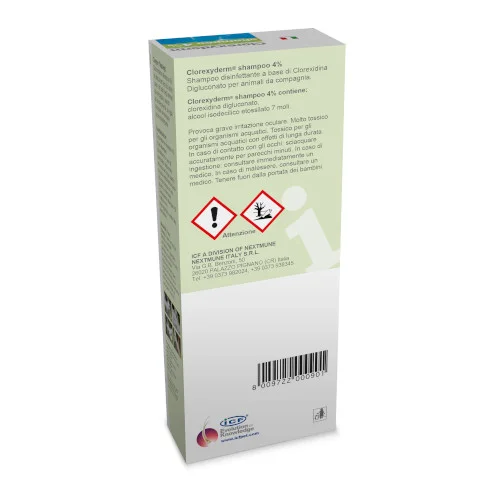 clorexider-shampoo-4-%-250-ml-retro Clorexyderm 4% shampoo 250 ml - ICF - Foto 2 | AlanDog