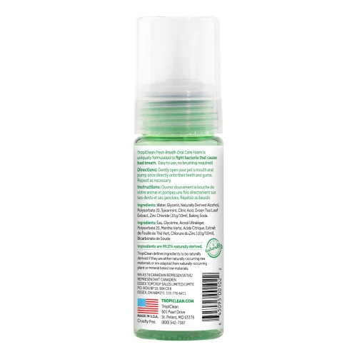 tropiclean fresh breath spuma dentale 133 ml 2