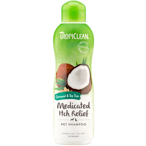 tropiclean shampoo anti prurito medicato con cocco e avena 355 ml 1
