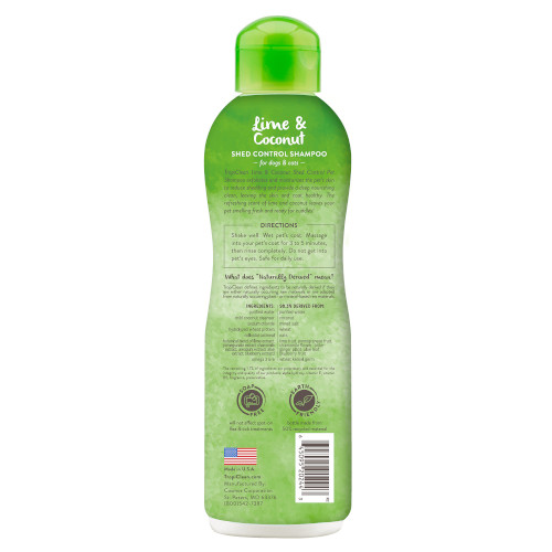 tropiclean shampoo controllo muta cocco e lime 355 ml 2