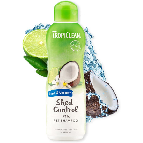 tropiclean shampoo controllo muta cocco e lime 355 ml