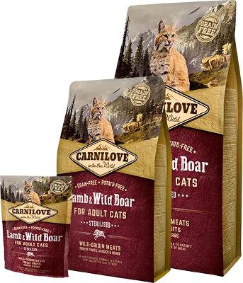 Carnilove Adult Sterilised Agnello e Cinghiale per Gatti 2 Carnilove Adult Sterilised Agnello e Cinghiale per Gatti