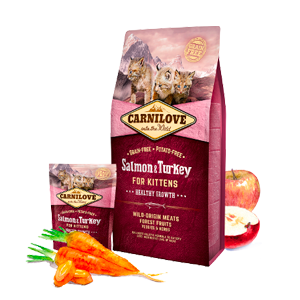 Carnilove Kitten Salmone & Tacchino Crocchette per gattini