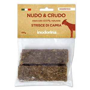 Strisce di Capra monoproteiche 100g - Inodorina | AlanDog
