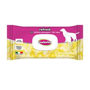 Inodorina Refresh 40 Salviette Igienizzanti Citronella | AlanDog