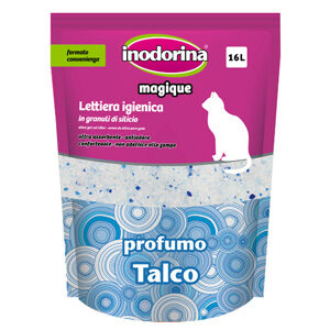 Inodorina Magique Lettiera Silicio 16 lt Talco