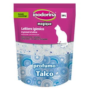 Inodorina Magique Lettiera Silicio 16 lt Talco | AlanDog