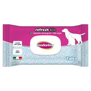 Inodorina Refresh Bio 30 Salviette Talco | AlanDog